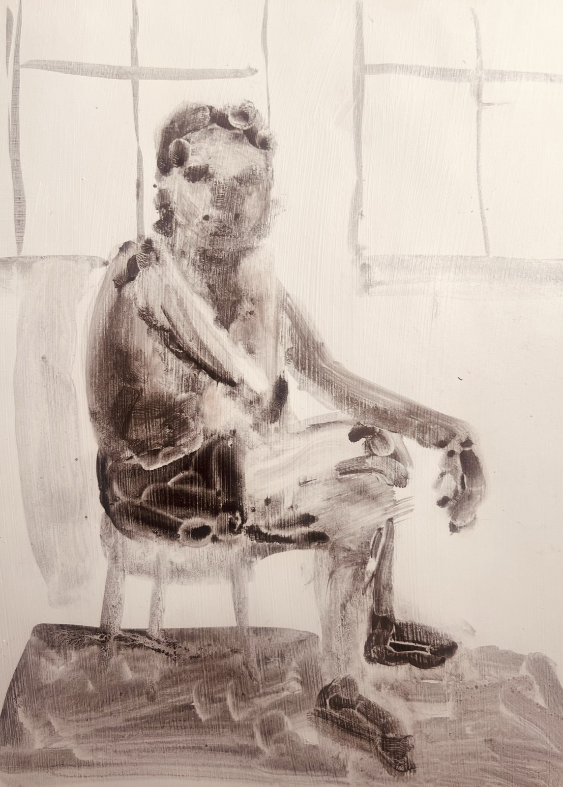 Model in Front of the Window